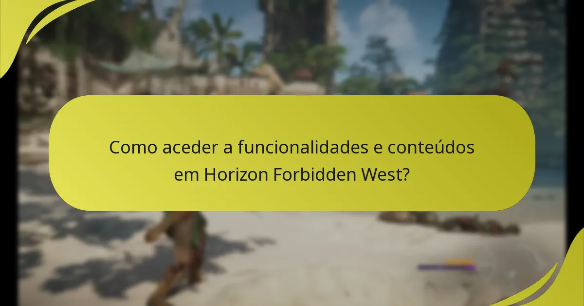 Quais são as principais configurações de conta para Horizon Forbidden West?