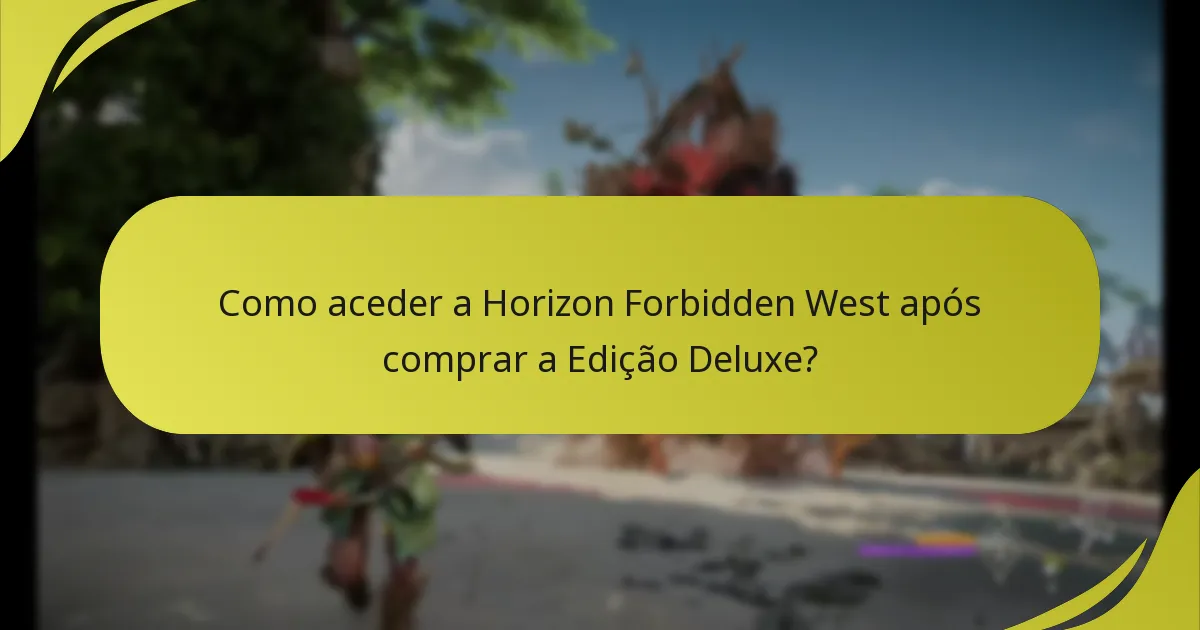 Como gerenciar as definições da minha conta para Horizon Forbidden West?