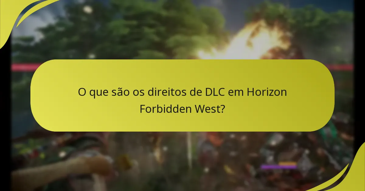 Quais conceitos-chave devo conhecer sobre o DLC de Horizon Forbidden West?